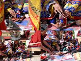 Mustang Lo Manthang Tiji Festival Day 3 06-3 Dorje Jono Cuts Up His Demon Father